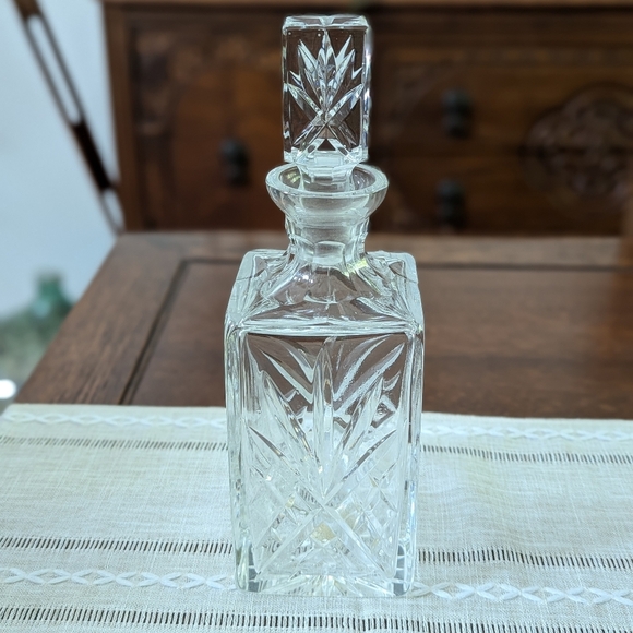 Portugal Other - Vintage Cut Crystal Liquor Glass Decanter